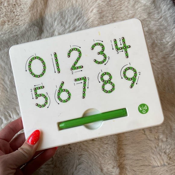 Kid O learn to write magnetic tablet toy numbers preschool toddler learning - Picture 1 of 7